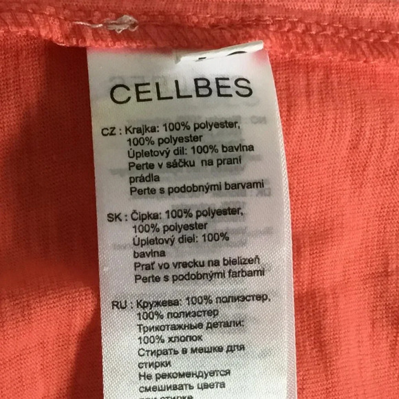 Cellbes Chantilly Lace Overlay Top Coral , US 14 - 16 Women  Plus - Picture 8 of 8